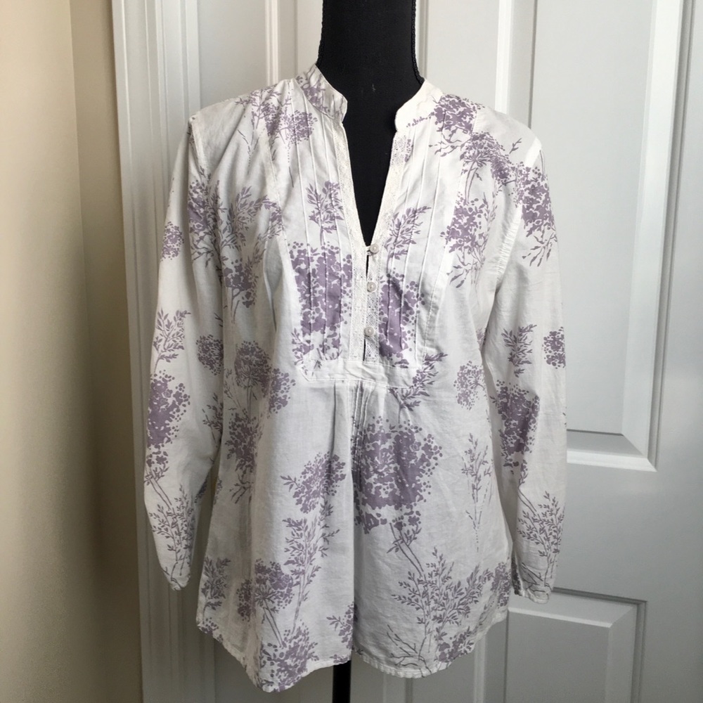 Calvin Klein lilac floral shirt